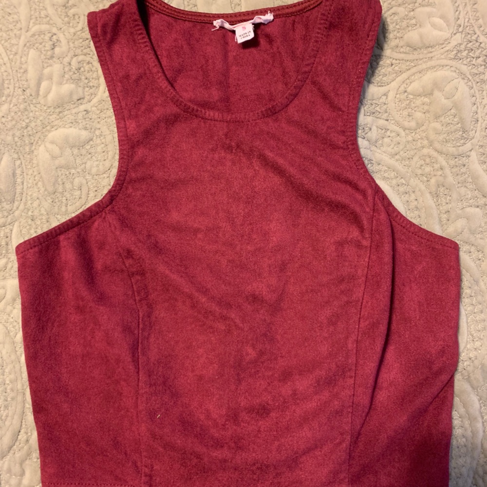 Maroon Crop Top